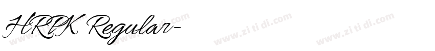 HRPK Regular字体转换 HRPK Regular字体转换